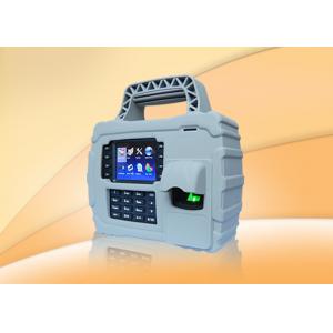 Waterproof  3.5 TFT fingerprint staff time attendance system with GPRS  WIFI , Built In Battery