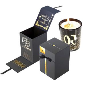 China Customized Cardboard Votive Candle Box Luxury Packaging Rigid Paper Packaging Box For Candle supplier