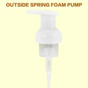 PET Silicone Gasket Foam Pump For 40mm Inside Outside Spring Core Cosmetic Packaging