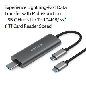 China Experience Lightning-Fast Data Transfer with Multi-Function USB C Hub's Up To 104MB/s Sd/Tf Card Reader Speed wholesale