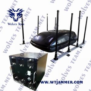 Waterproof 1300Watt Vehicle Signal Jammer Full Band Radio Frequency