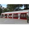China Out side White PVC Cover Aluminum Frame Clear Span Tent with Red Carpet wholesale