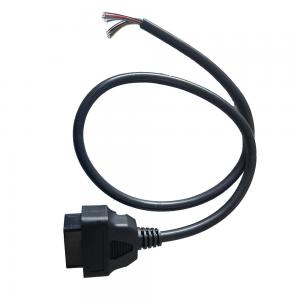 12V 24V OBD2 Open Cable Female To Opening End PVC PE Material