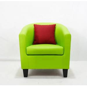 China Hotel Practical Leather Sofa Chair , Multifunctional Single Seater Lounge supplier
