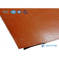 China Heat Resistant Silicone Coated Fiberglass Fabric 150m 200m on sale