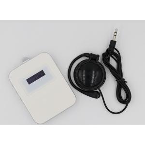 Eight Languages Tour Guide Audio System , Wireless Guide System 50g Weight