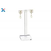 China T Shaped Acrylic Display Rack Acrylic Earring Display Stand Non - Flammable on sale