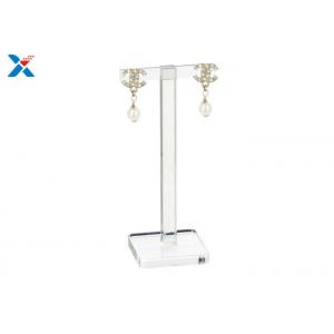 T Shaped Acrylic Display Rack Acrylic Earring Display Stand Non - Flammable