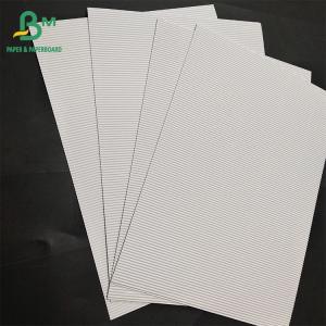 China Stable Wide Applicability Two Layers Of White F Flute Paper 1mm For Cosmetic Products Packing supplier