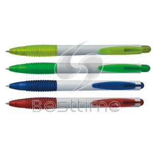 China Plastic 1.0mm tip size Retractable Ball Pen / Ballpoint Pens with smooth writing MT2003 supplier
