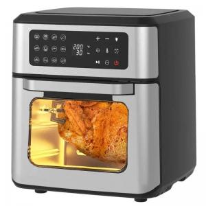 Steam Digital Air Fryer With Digital Screen Stainless Steel Rotisserie Chicken Grill Machine