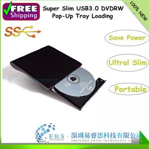 China Wholesale USB 3.0 Tray loading Super Slim Portable External DVDRW /CD-RW Burner Drive supplier