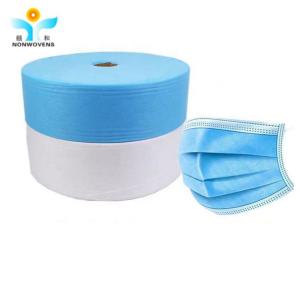 100% Polypropylene Non Woven Fabric Waterproof Dot Pattern 25gsm Spun Bonded Polypropylene TNT fabric for Face Mask