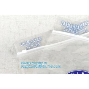 China o saco congelado com zíper do slider, saco do empacotamento plástico do alimento do fechamento do fecho de correr do pe com slider, slider k perfurou a uva fresca supplier