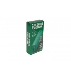 China Supermarket CDR Packing Paper Box , Green Electronics Power Bank Packaging Box supplier