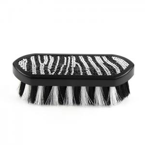 Crystal Bling Horse Grooming Items With Zebra Pattern For Animal Body Cleaning