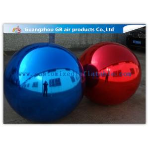 China Commercial Blue / Red PVC Inflatable Mirror Ball For Disco Party Decorations supplier