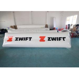 China 0.9mm PVC Tarpaulin Floating Triathlon Swim Marker Inflatable Long Tube Cylinder Life Buoy supplier