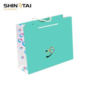 Blue Paper Bag Design Customised Paper Bag