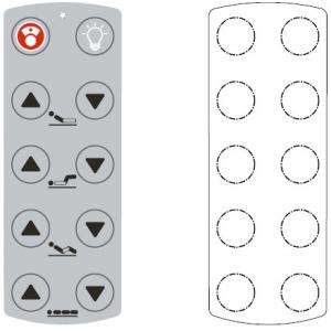 China Embossed Waterproof Membrane Switch And Panel Silk Screen Printing Overlay supplier