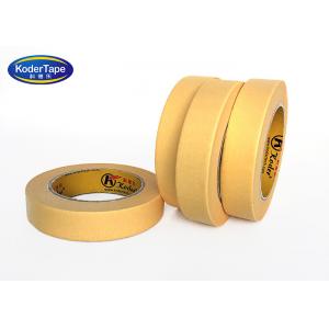 China ISO Paper Masking Tape Yellow Color Automotive Decorative Car Painting Crepe supplier