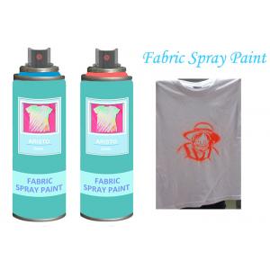 China Fast Dry Non Toxic Aerosol Fabric Spray Paint For Textile Soft Pliable supplier