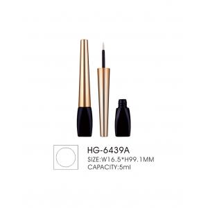 Plastic Packaging 5ml Empty Eyeliner Bottle Black Square Cosmetic Empty Eyeliner Tubes