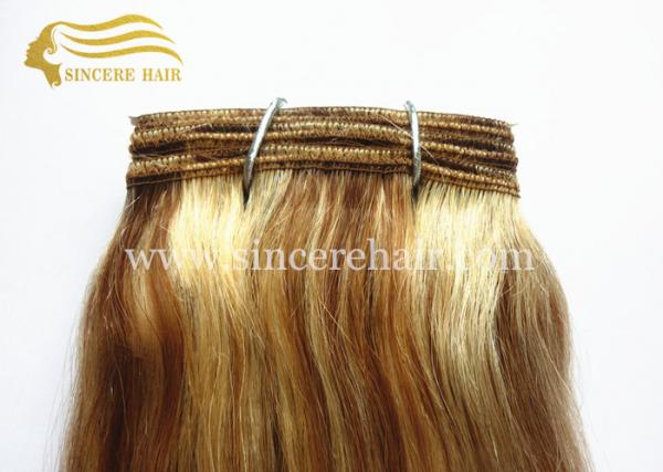 26" Piano Colour Hair Weft Extensions for Sale, 65 CM Long Piano Remy Human Hair