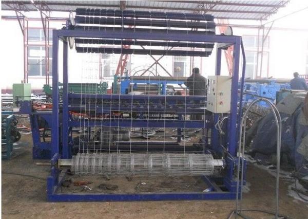 Hinge Joint Galvanized Wire Mesh Weaving Machine 1.8 - 2.5mm Wire Diameter