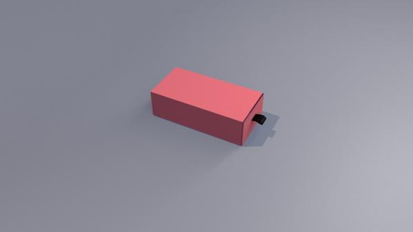 引出しが付いているハンドメイドのピンク色のアート ペーパーのボール紙のギフト用の箱