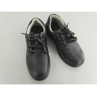 China PU Outsole Mens Safety Boots ESD Cleanroom Shoes Leather Upper Black Size # 35 - 48 on sale