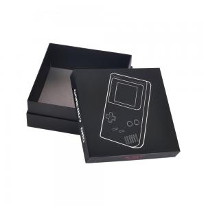 China Black Cardboard Electronics Paper Box Packaging Games Console With Lids And Bottom supplier