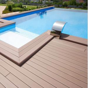 100% Waterproof Exterior Ground Cladding Swimming Pool Flooring Garden Decking Composite Deck Outdoor