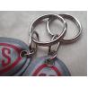 China Custom Silver Reflective Screen Printed Keyring Chain For Promotion Gift wholesale