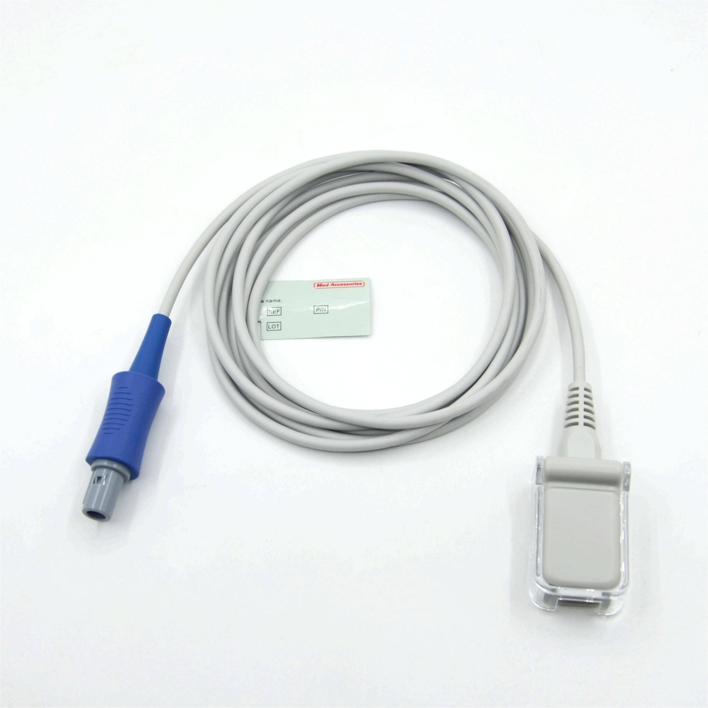 China Câble adaptateur SpO2 compatible Edan Lemo 6 broches vers DB9F, câble d'extension SpO2 supplier