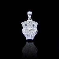 China Fashion 925 Sterling Silver Owl Necklace Pendant Charms Fit For Women Gifts Jewelry on sale