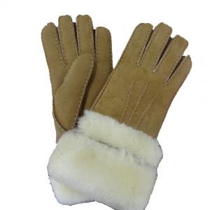 China Professional Factory Winter Cheap Sex Girls gloves leather with Fur cuff supplier