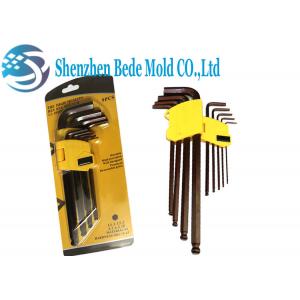 China Cr-Mo Steel Ball End Hex Key Screwdriver Hex Spanner Inch / Metric Extended Length supplier