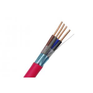 China Shielded 0.22mm2 FRLS Cable with Bare Copper Conductor for Fire Alarm System supplier