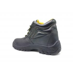 Cow Leather Safety Shoes Outdoor Worker With Artificial Leather Hole Upper