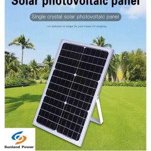 China Monocrystalline Silicon Mono Solar Panel 18V 30W 1.66A for Home supplier