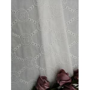 China Letter Pattern Lace Embroidered Eyelet Fabric Baby Dress Cloth supplier