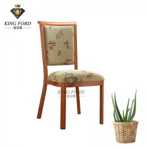 Hotel Furniture Imitated Wood Chair 3-Layer Environmentally Paint 5.5kg
