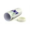Baby Talcum Powder Packaging Shaker Top Paper Can White / Black Plastic Plug