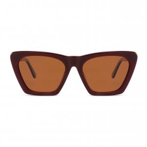 China Cat Eye sun blocking sunglasses Vintage Narrow Square Eyeglasses Acetate Frame 54mm supplier