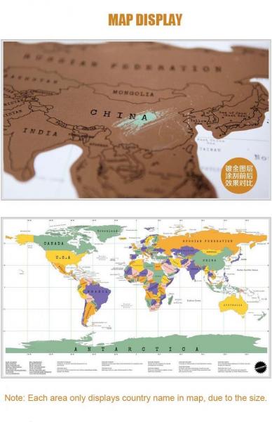 Paper Scratch World Map