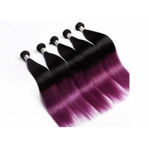 Purple Remy Human Hair Extensions , No Shedding 100g Remy Hair Extensions