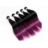 Purple Remy Human Hair Extensions , No Shedding 100g Remy Hair Extensions