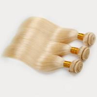 China Single Drawn Human Hair Weave Color 613 Blonde Weft Hair Extensions 12-26 Inch on sale
