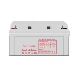 China CQC 12V 65AH Deep Cycle Battery , 12V Lead Acid Deep Cycle Battery wholesale